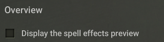 Disable spell effects